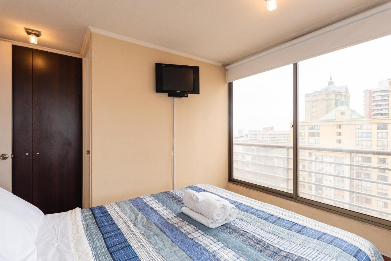 Appartamento Urban Miro - 2Br, Parking, Wifi, Tv, Metro Santiago del Cile Esterno foto