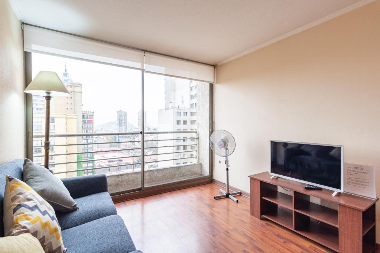 Appartamento Urban Miro - 2Br, Parking, Wifi, Tv, Metro Santiago del Cile Esterno foto